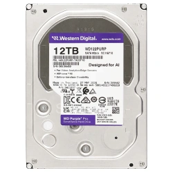 Жесткий диск HDD 12 TB Western Digital (WD122PURP), 3.5", 512 MB, SATA III, Purple Pro