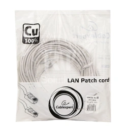 Patch cord RJ-45 5е cat Cablexpert PP10-15M, UTP, 15m, OEM, Gray