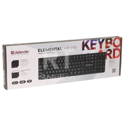 Клавиатура Defender Element HB-239, Black, USB