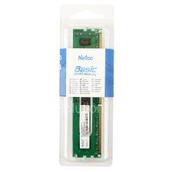 DDR-3 DIMM 8 GB 1600 MHz Netac Basic, BOX (NTBSD3P16SP-08)