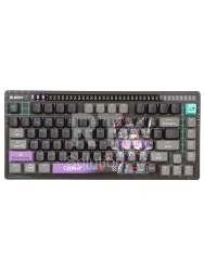 Клавиатура A4Tech AT75 Cypher Ghost SAVAGE, Alpha Optical Switch, Purple Gray, USB